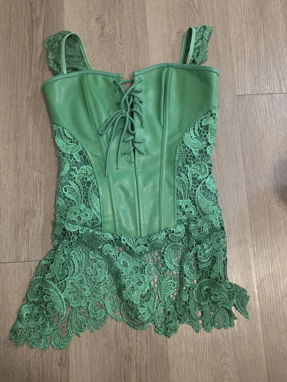 Kimring Lace and PU Corset